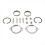Exhaust flange mounting kit: flanges, gaskets, nuts, washers for 3