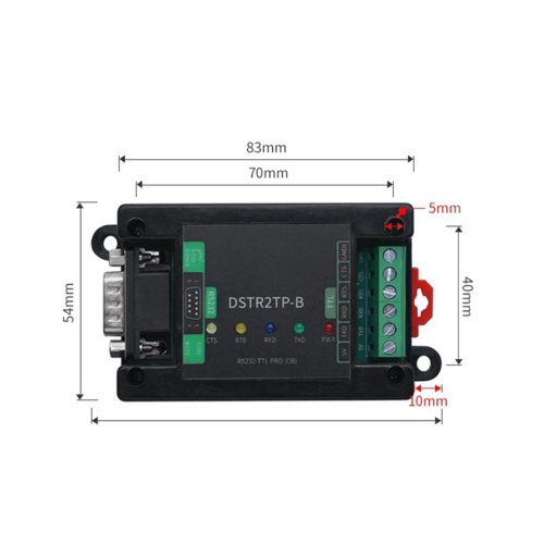 RS232 TTL PRO (CB) Industrial Isolated Serial Port Module 1