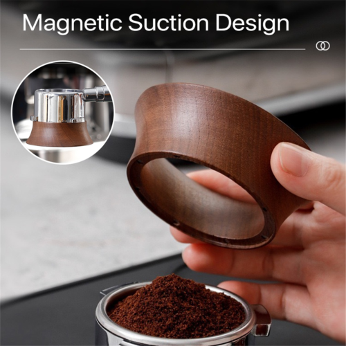 58 mm Espresso-Dosierbecher aus Walnussholz 1
