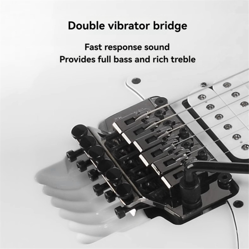 Electric Guitar Twin-Vibrator Bridge Vibrato System Silver 2