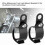 Motorcycle Turn Signal Bracket 2 Pack for 30-45mm Front Fork Scooter Black 7