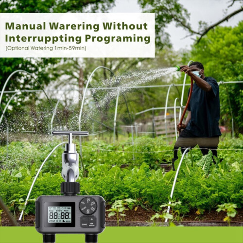 2-way programmable irrigation timer for greenhouses, A 2