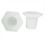 Rubberen afdichtring voor parasol, gatplug voor parasolframe, wit 3
