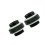 2Pcs Water Cooling Dual External Thread Copper Compression Fittings - Black 3