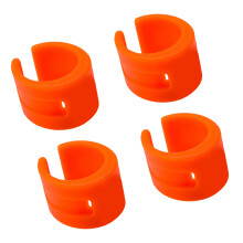 Housse en caoutchouc légère pour fourches de-1 couleur orange