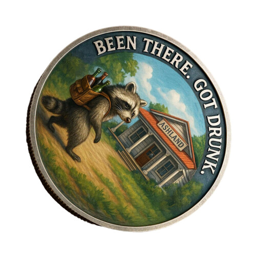 Trashed Panda Incident Challenge Coin Alloy Tokens Funny-C
