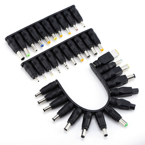 44PCS Universal Laptop DC Power Plugs 5.5*2.1mm Multi-Size Set