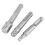 3PC SDS Plus Steel Socket Adapter Set, Chrome-Vanadium, Multiple Sizes 4