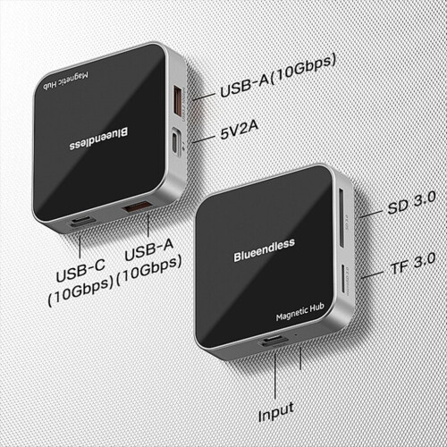Magnetic USB-C expansion dock for laptops 2