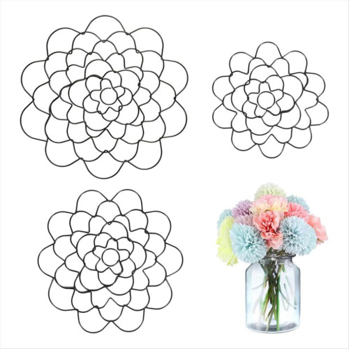 3-pack flower frog wire flower arranging tool, flower lid arranger 1