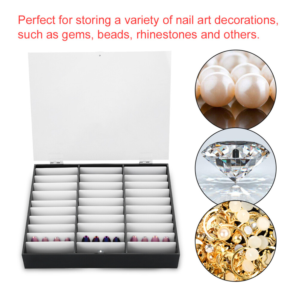 Black Nail Art Organisation Box