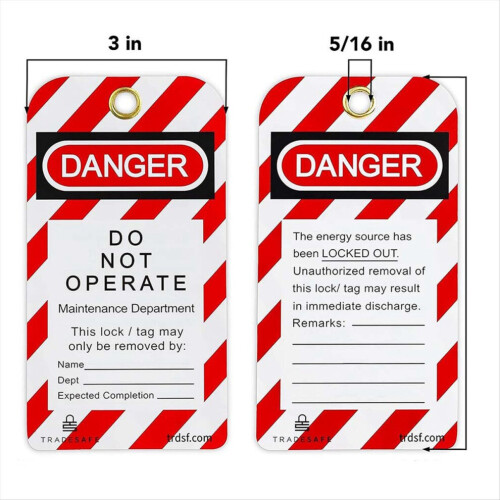 Danger, do not operate, labels, warning, maintenance labels, luggage tags 1