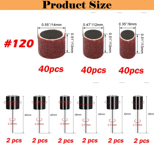 132-piece sanding drum set 1