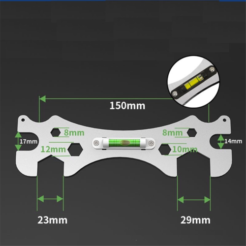 Special bending angle wrench tools with leveling shower tap 2