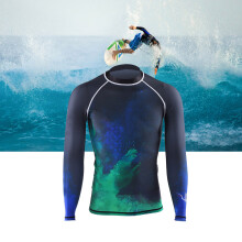 Taucher Herren UV-Schutz Longsleeve-Neoprenjacke 3XL Schwarz