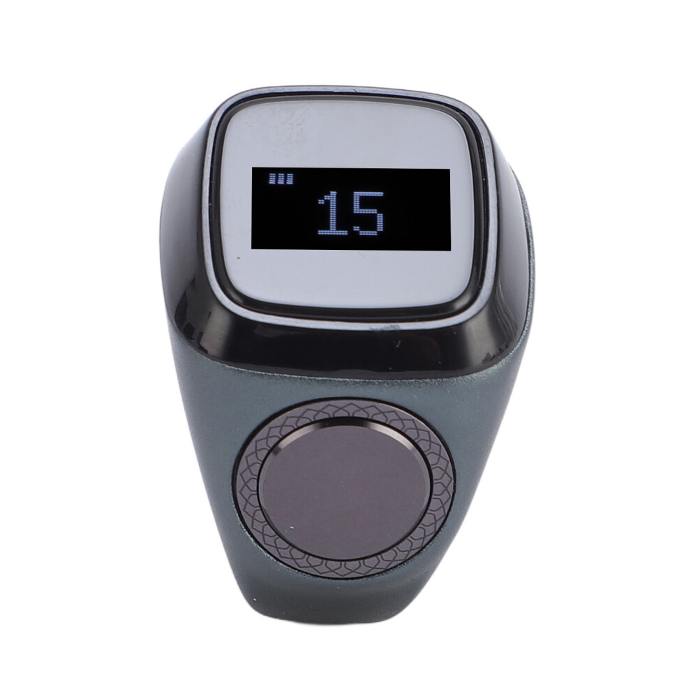 Bluetooth 5.1 Smart Ring Step Counter, 0.49Inch Oled, Graphite 8101392682309