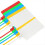 100 assorted colored plastic shipping labels, large sign (colors mixed) 2