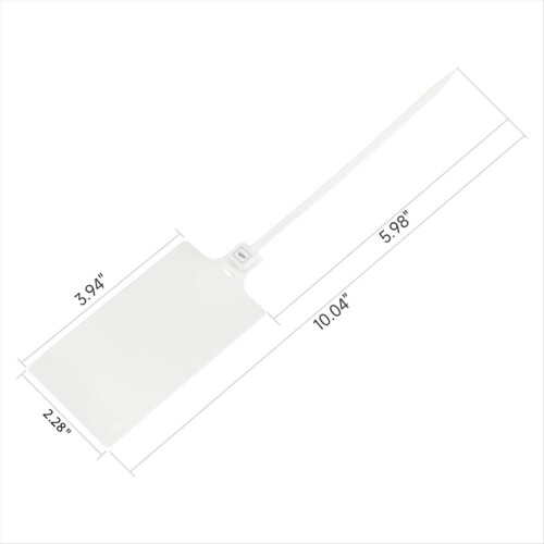 100 assorted colored plastic shipping labels, large sign (colors mixed) 2
