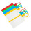 100 assorted colored plastic shipping labels, large sign (colors mixed) 4