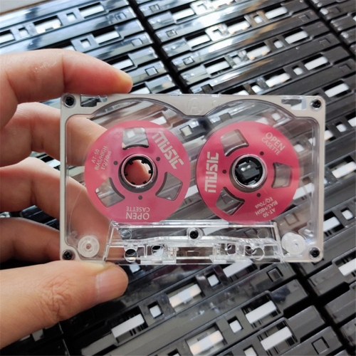 50-minute retro blank cassette disk, double-sided, small open metal disk 2