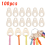 100PCS Wooden Thread Drop Shape Cross Stitch Running Surface Spool Board Card 2