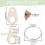 100PCS Wooden Thread Drop Shape Cross Stitch Running Surface Spool Board Card 4