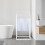 Towel Rack, 3 Rods - Metal and Bamboo Freestanding 3