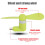 Mini Portable Hand Micro USB Fan for Android OTG Smartphones – Green 9