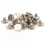 20 Pack Brass Rivet Screws for Account Book Binding Silver 20 Sets 5