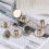 20 Pack Brass Rivet Screws for Account Book Binding Silver 20 Sets 10
