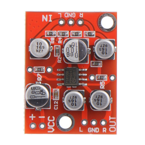 5PCS DC 5V-15V AD828 Stereo Preamplifier Module AMP Module 1
