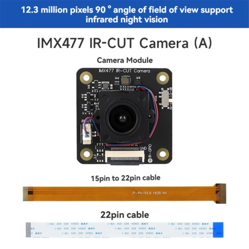 Módulo de cámara IR-CUT IMX477 de 12,3 MP para sensor 1