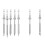 7pcs Stainless Steel Soldering Tips Small & Precise Replacement for TS100 Iron 14