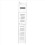 Storage cabinet for narrow bathroom storage, corner shelf (white) 2
