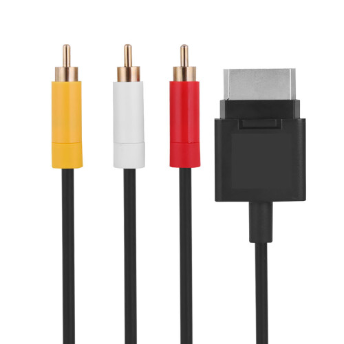 1.8M ABS AV Cable for Xbox 360 Slim - Durable, Compact Video Cord 2