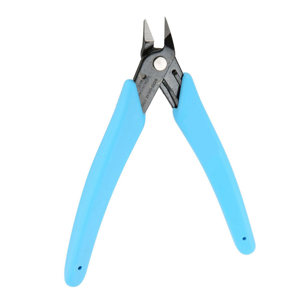 Blue Nail Art Rhinestone Remover Cutter Scissors Manicure Tool