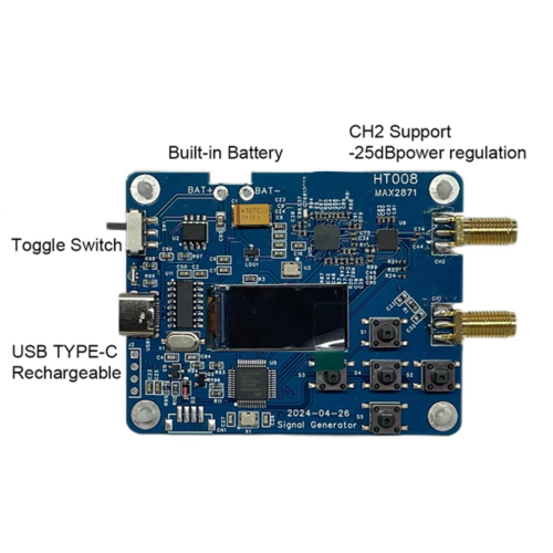 HT008 MAX2871 Signal Source 23.5-6000 MHz Module Power Control 2