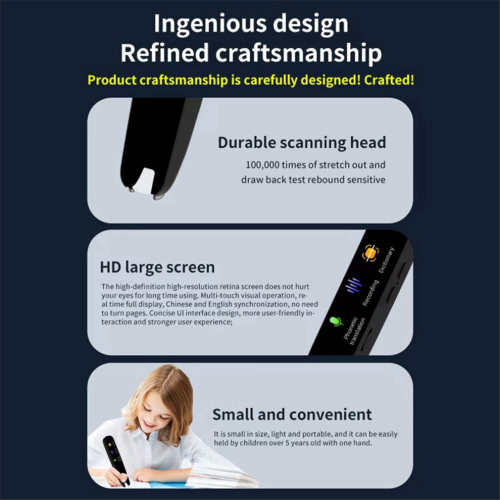 Draagbare scanner, mini handscanner, vertaalpen A 1