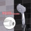 Handbrause aus ABS-Kunststoff, 5 Modi, Silber, Durchmesser 10 cm 10