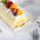 White cake box with viewing window, transparent PET, for cake rolls, 4