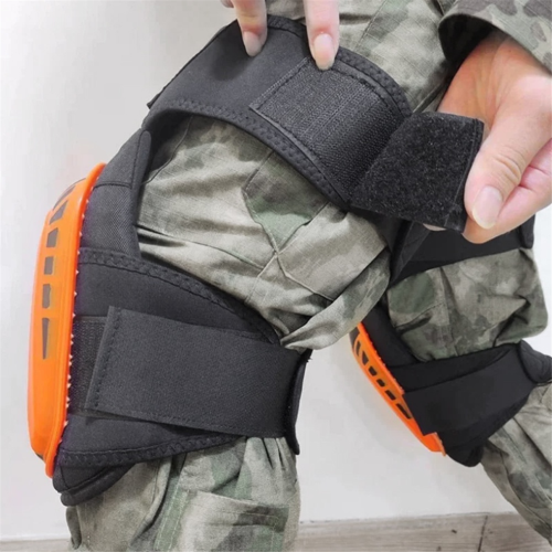 2 knee pads for work, durable support, orange 1