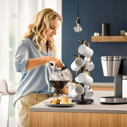 Coffee cup tree, 360 degree rotating coffee cup tree with 8 hooks 1