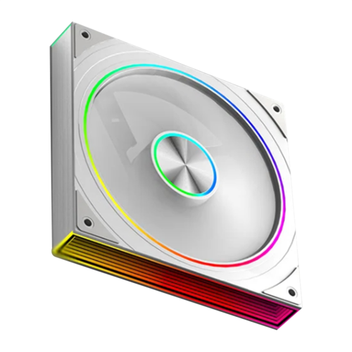 PC case fan, star ring, cyclic mirror, light, cooling fan, white, A 1