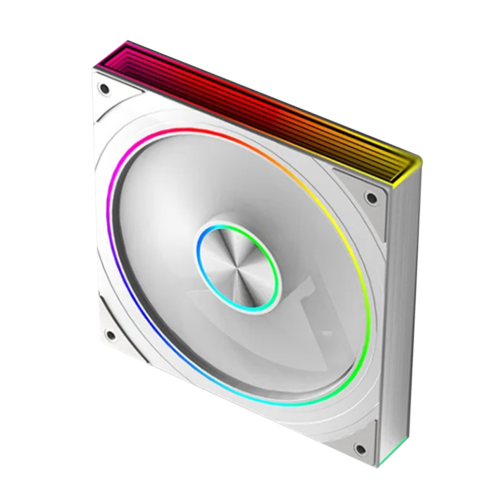 PC case fan, star ring, cyclic mirror, light, cooling fan, white, A 2