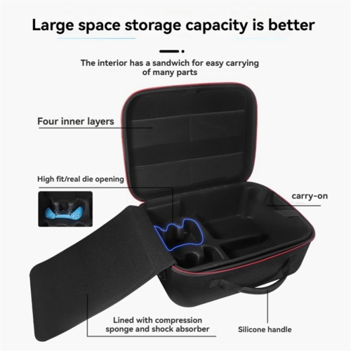Shockproof Protective Case Handbag Game Console Storage Bag for 2