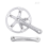 Bicycle square hole crankset Speed Folding crankset silver 2