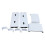 Large Capacity White Game Discs Storage Tower with Controller and Headset Stand 2