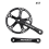 Bicycle crankset with square hole, speed folding crankset, black 2