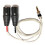 Audio adapter cable, balanced 4.4 mm plug to dual XLR plug, 1 m 3