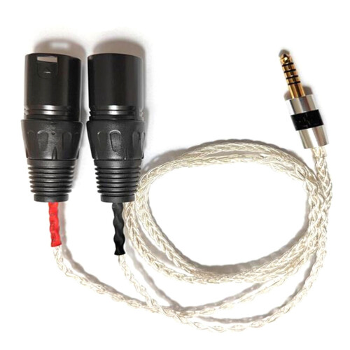 Audio adapter cable, balanced 4.4 mm plug to dual XLR plug, 1 m 2